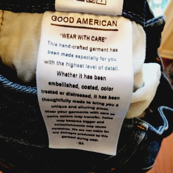 GOOD AMERICAN GOOD LEGS ACCENT STRIPE JEANS SIZE 26 - Picture 10 of 11